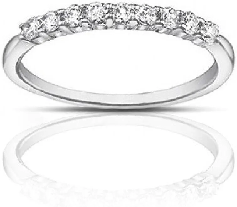 0.40 ct Ladies Round Cut Diamond Wedding Band Ring in Platinum
