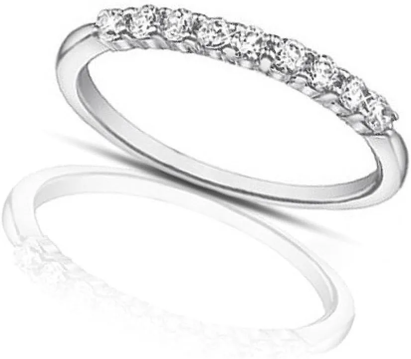 0.40 ct Ladies Round Cut Diamond Wedding Band Ring in Platinum
