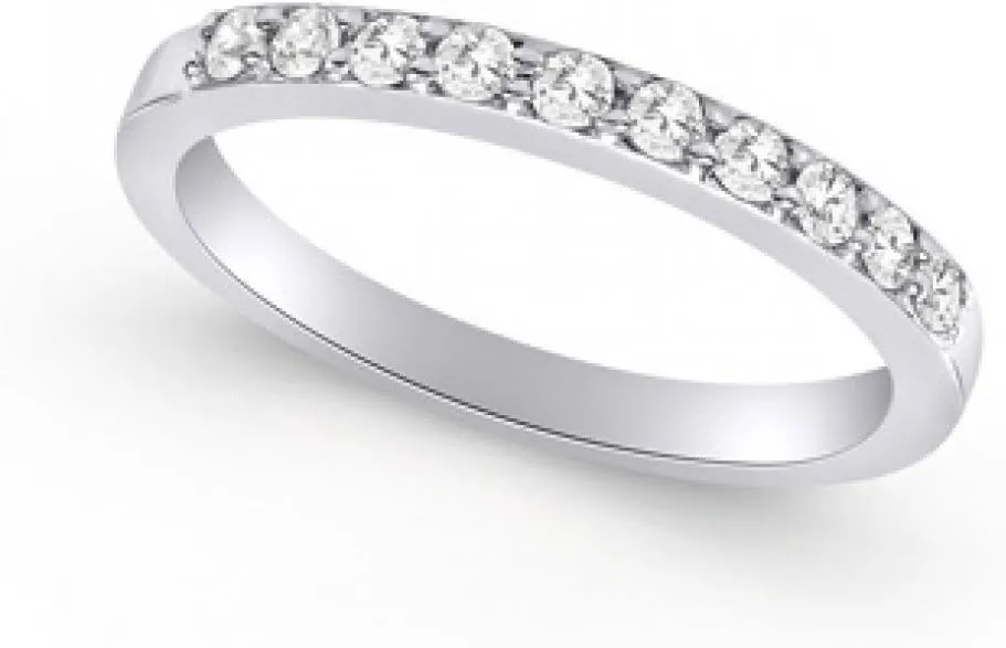 0.45 ct Ladies Round Cut Diamond Wedding Band Ring in Platinum