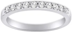 0.45 ct Ladies Round Cut Diamond Wedding Band Ring in Platinum