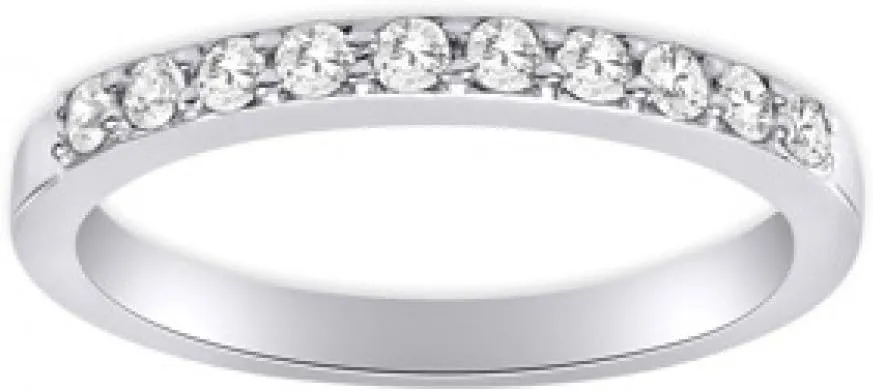 0.45 ct Ladies Round Cut Diamond Wedding Band Ring in Platinum