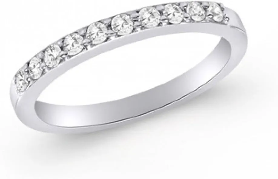 0.45 ct Ladies Round Cut Diamond Wedding Band Ring in Platinum