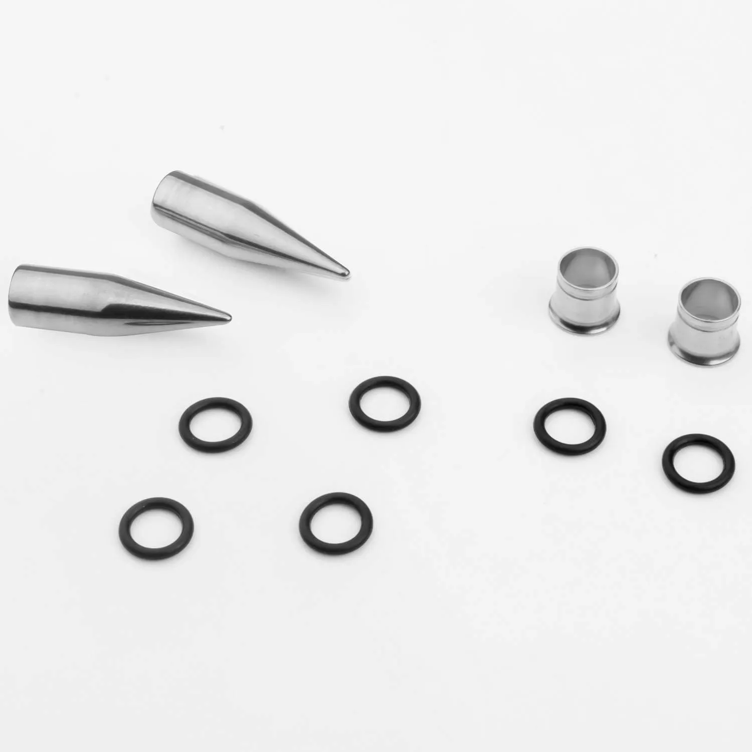 14G-00G 36pcs Ear Gauges Stretching Kit Surgical Steel Tapers Tunnels Plugs Piercing Set Body Jewelry