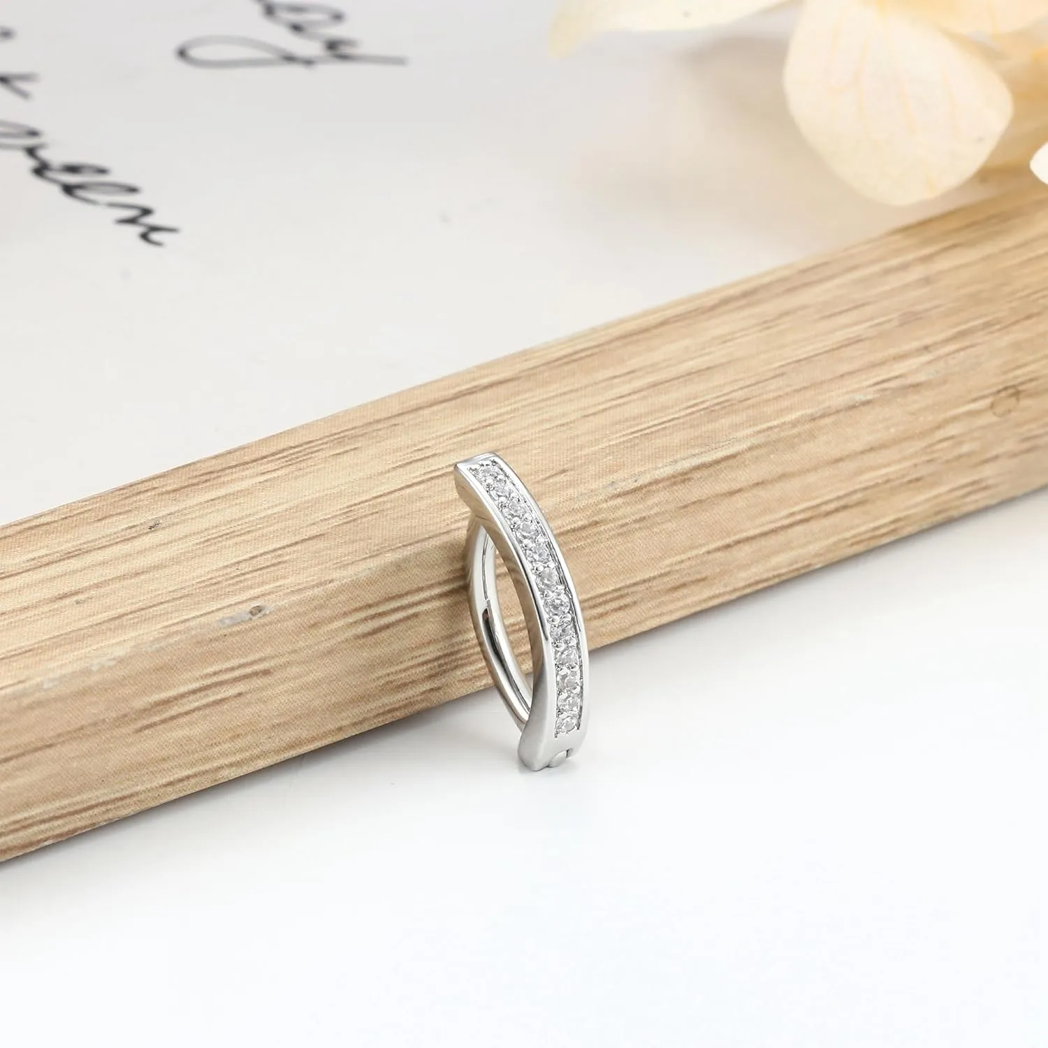 14G Clicker Belly Button Rings for Women Gold Plated Belly Ring Cute CZ Small Hoop Belly Button Rings Simple Reverse Curved Navel Barbell Body Belly Piercing Jewelry