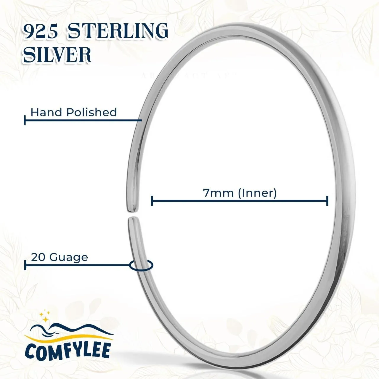 14K Gold Filled Nose Rings Hoops for Women & Men - 7mm, 20 Gauge - 925 Sterling Silver Small Thin Nose Ring Dainty Gold Hoop - Hypoallergenic Helix Cartilage 20g Piercing Jewelry
