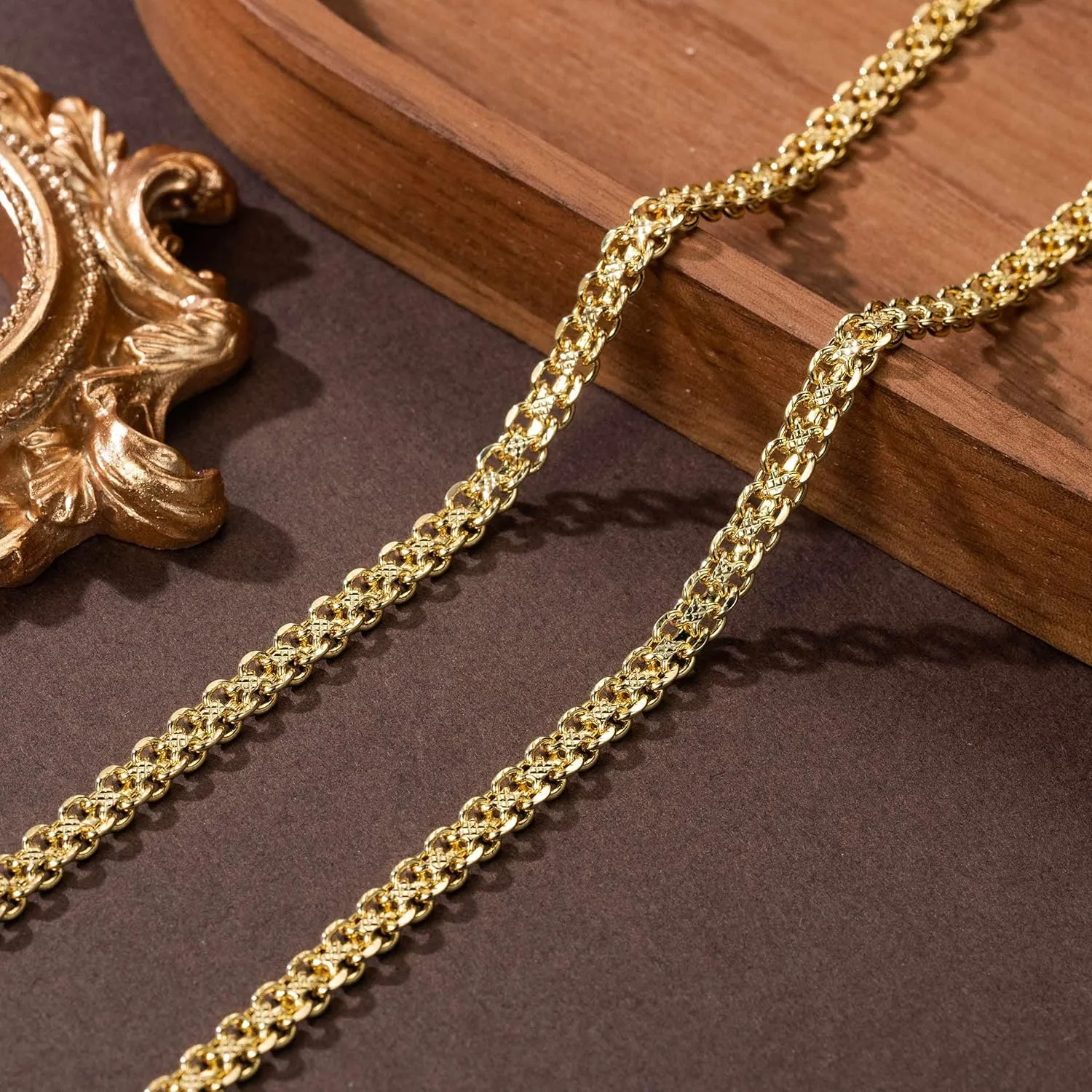 14K Gold Necklaces for Women 14K Gold Chain for Men Jewelry Double Layer Cuban Chain Delivers Presence Dainty Chunky Cuban Link Chains for Men