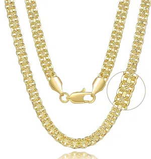 14K Gold Necklaces for Women 14K Gold Chain for Men Jewelry Double Layer Cuban Chain Delivers Presence Dainty Chunky Cuban Link Chains for Men