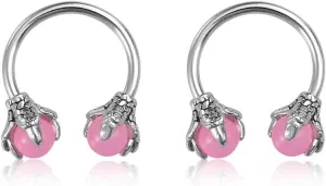 16G Dragon Claw Nose Septum Rings for Women Men Stainless Steel Lip Rings Cartilage Helix Open Hoops Earrings Statement Body Jewelry