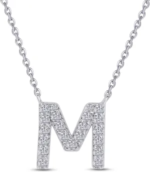 18K Gold Plated Initial Necklace | Moissanite Diamond Alphabet Necklace | Dainty Necklaces for Her | Letter A-Z Pendant Necklace |18"   2" Adjustable Chain