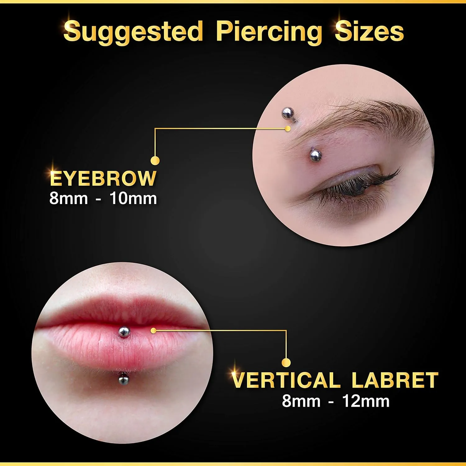 2PCS Surgical Steel Curved Barbell 16 gauge 5/16 8mm 3mm Crystal Ball Helix Earrings Eyebrow Piercing Jewelry See More Colors