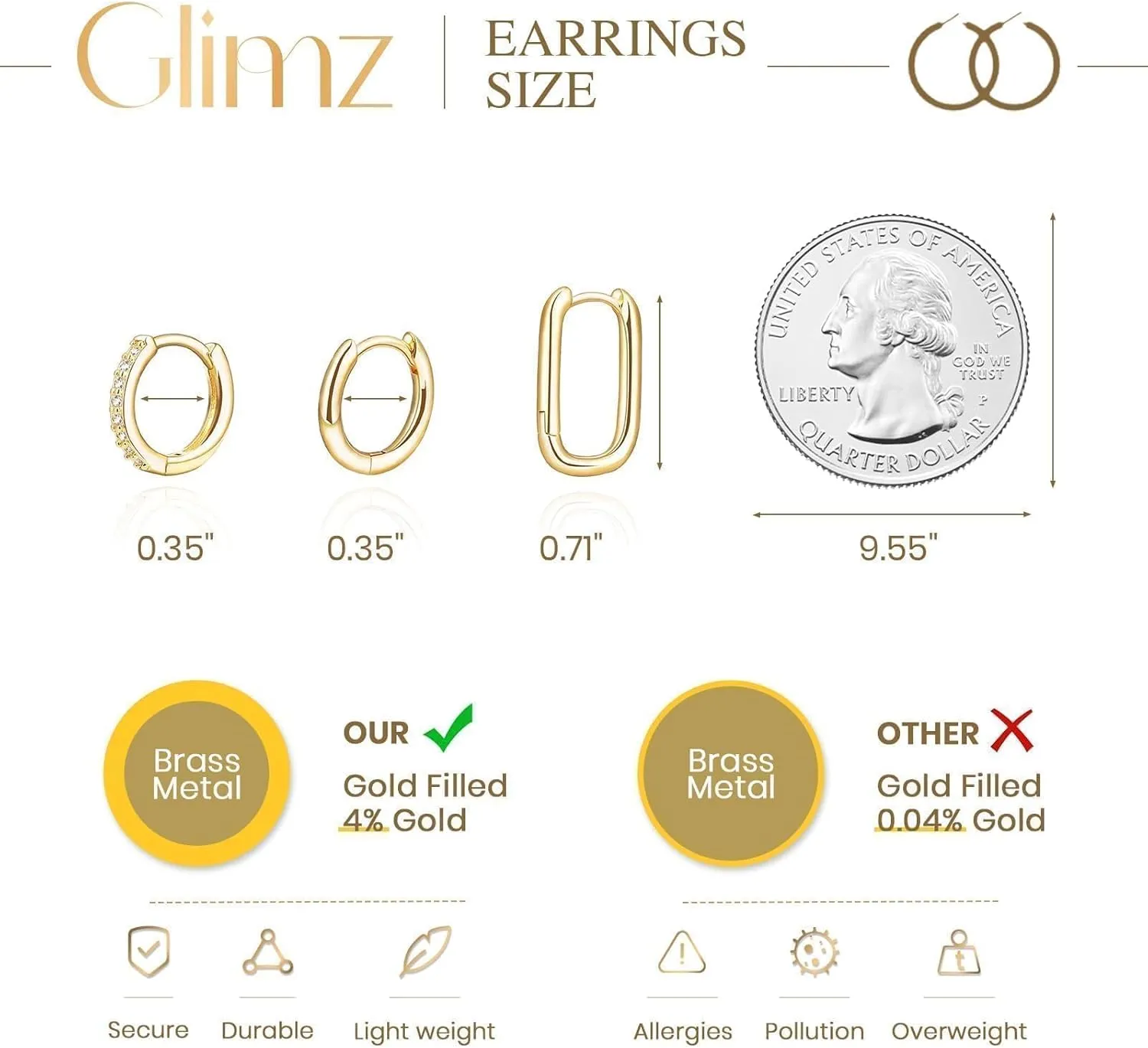 3 Pairs Gold Hoop Earrings Set Trendy Gold Plated Charm Earrings Stacks for Women CZ Butterfly Bow Stud Hoop Charm Huggie Earrings for Multiple Piercing Hypoallergenic