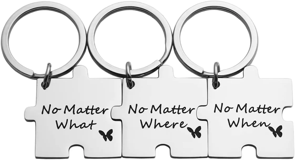 3 Sisters Bracelets Best Friends Necklace for 3 Set of 3 Heart Bracelets 3 BFF 3 Bestie Long Distance Friendship Gift