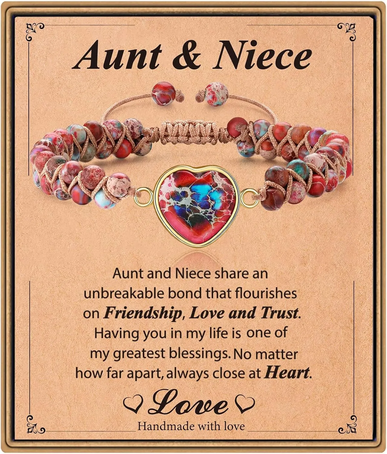 72ore Grandma, Mama, Daughter, Sister, Aunt Bracelet Gift Mother's Day Birthday Graduation Christmas Gift First Communion Gifts Baptism Confirmation Gifts for Women Trendy 2025
