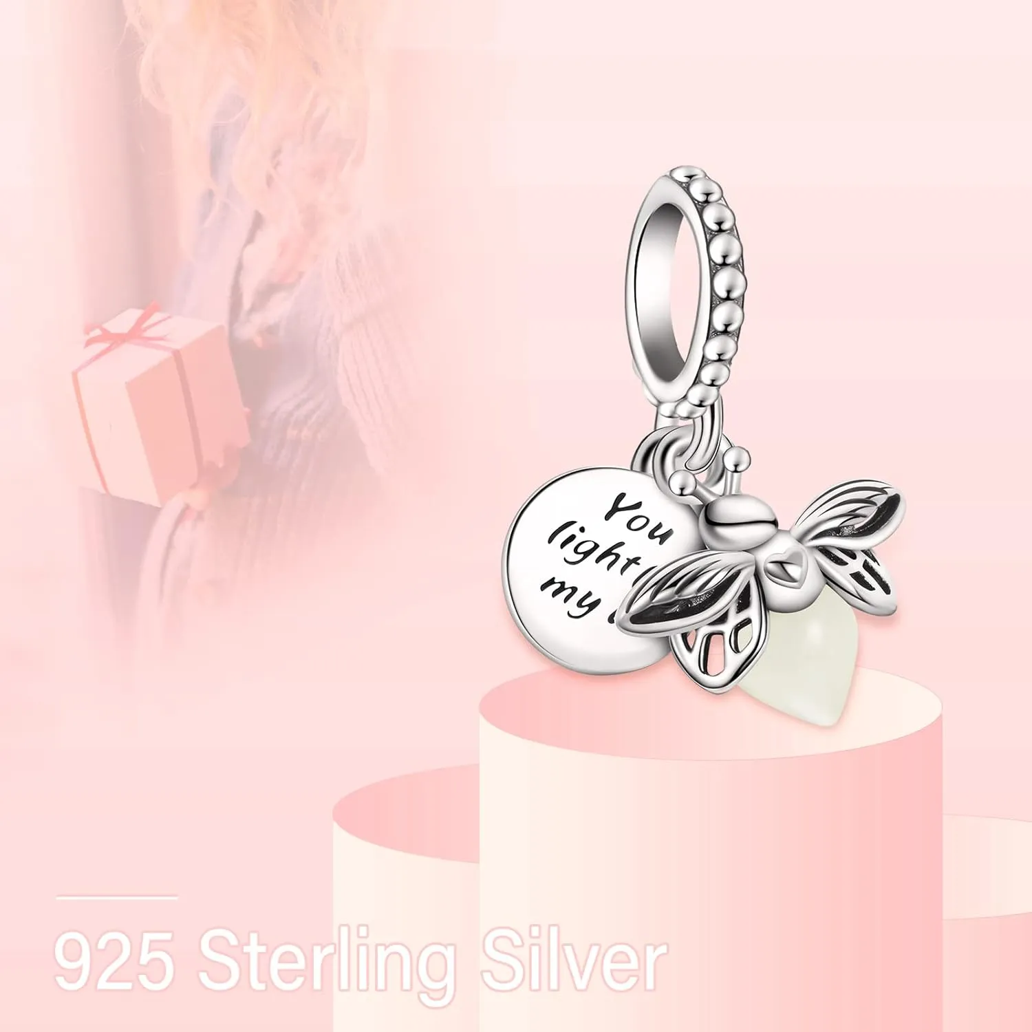 925 Sterling Silver Charms for Bracelets Necklaces Animal prototype Pendant Safety Chain Dangle Pendants Beads Christmas Day Charms Jewelry Gift for Women