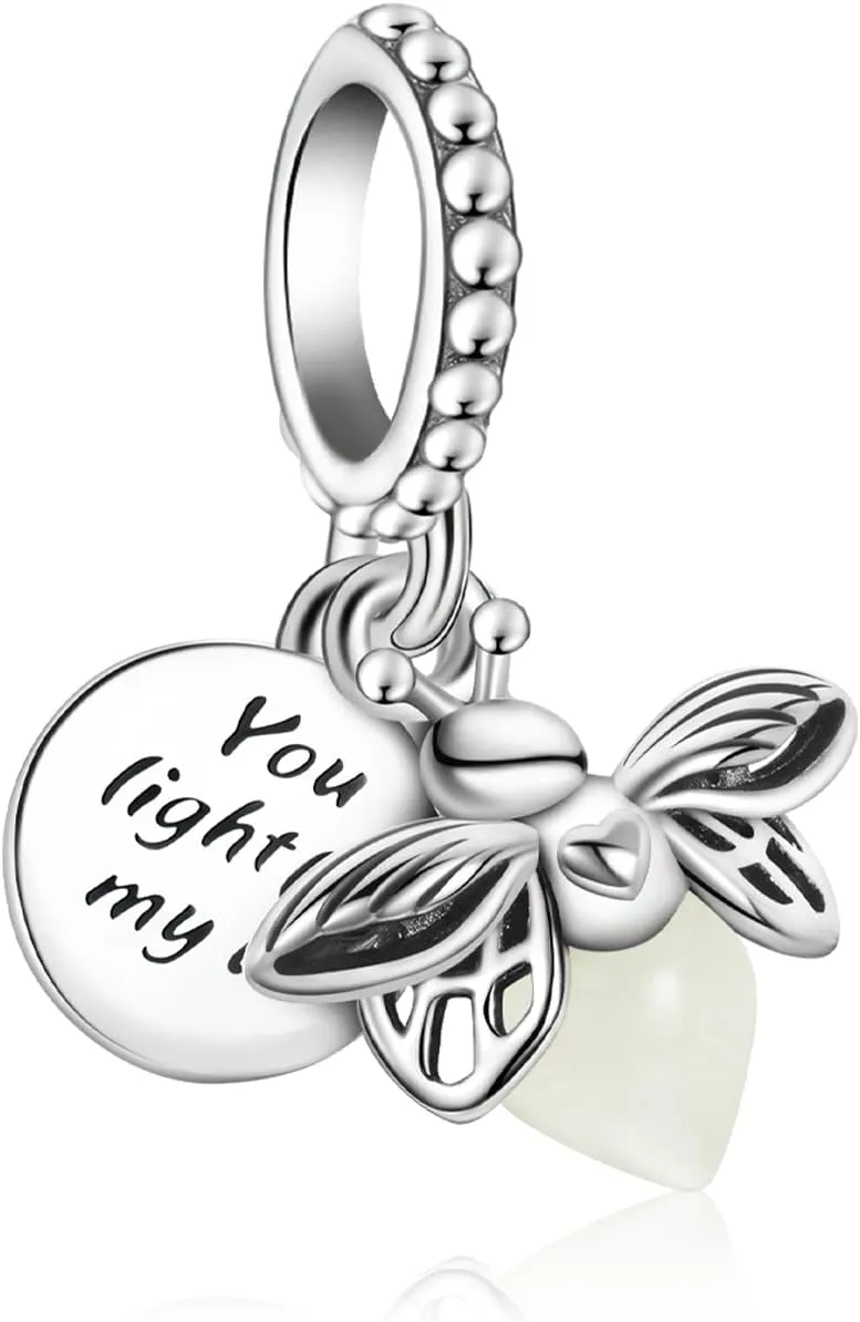 925 Sterling Silver Snowman Santa Hat Monster Mouse Couple Clip Charms for Bracelets Necklaces Ladybird Flying Unicorn Pig Penguin Fireflies Pendants Beads Jewelry Gift for Women