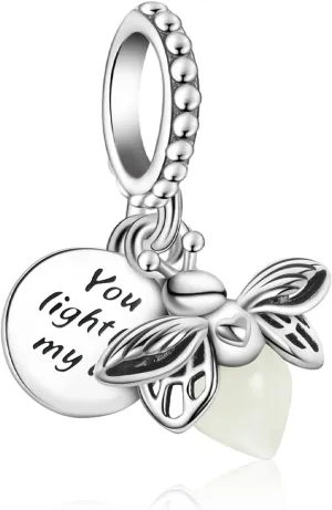925 Sterling Silver Snowman Santa Hat Monster Mouse Couple Clip Charms for Bracelets Necklaces Ladybird Flying Unicorn Pig Penguin Fireflies Pendants Beads Jewelry Gift for Women