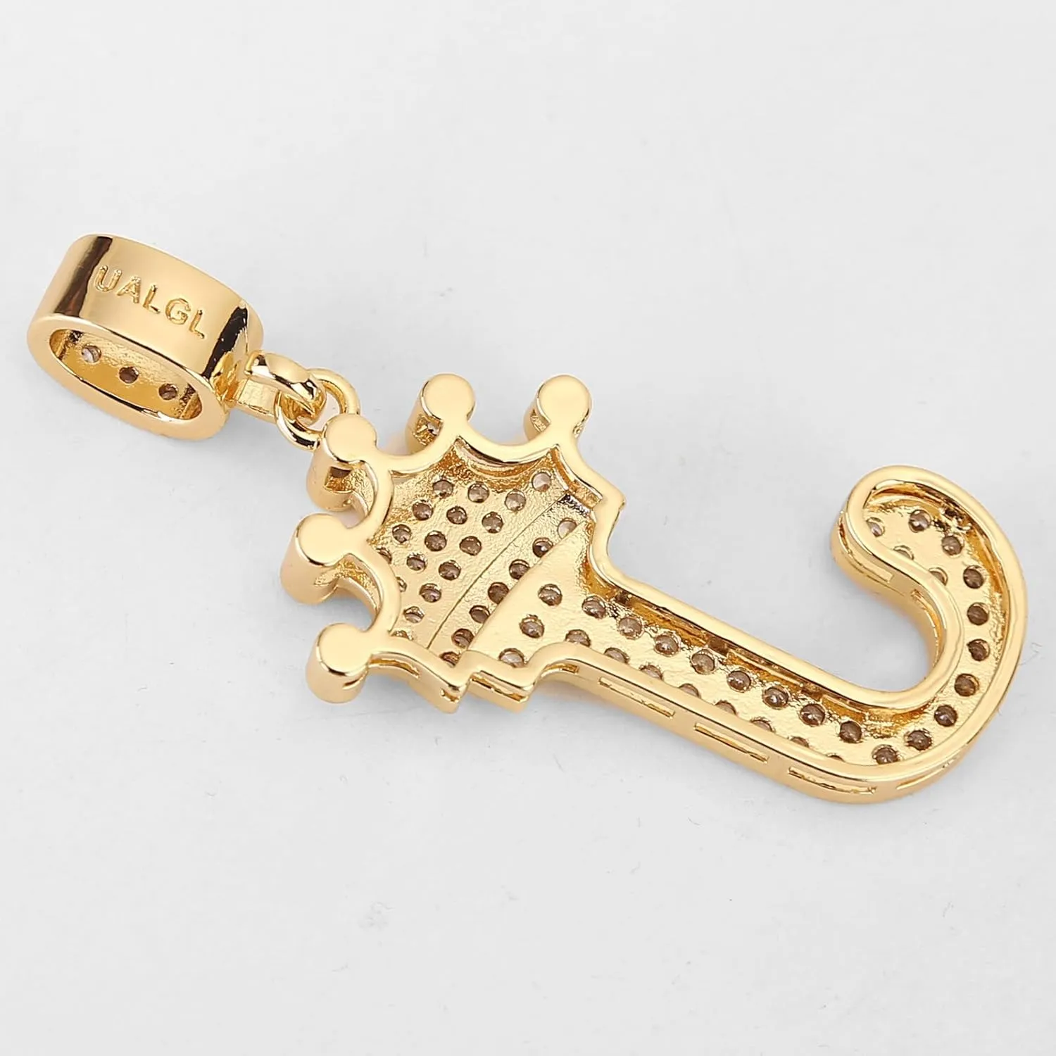 A-Z Letters Necklace Crown Necklace for Men Women 18K Gold Plated Letters Pendants with 23'' Chain Hip Hop Alphabet Name Jewelry Mom Gifts