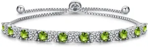 Adjustable Birthstone Tennis Bracelets for Women,4mm Cubic Zirconia Classic Tennis Bracelets Birthday Gifts Jewelry for Mother Wife Grandmother