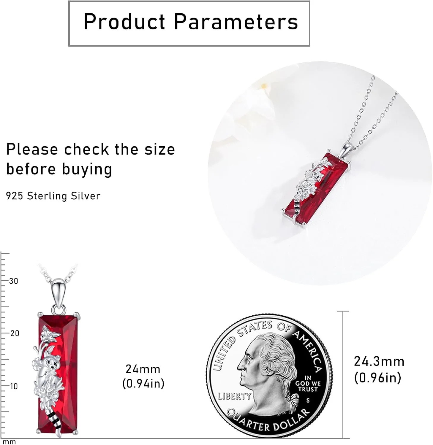 AENEAS Animal Necklace Pendant Women 925 Sterling Silver Cute Animal Necklace Crystal Jewelry Gifts for Women Mom Wife
