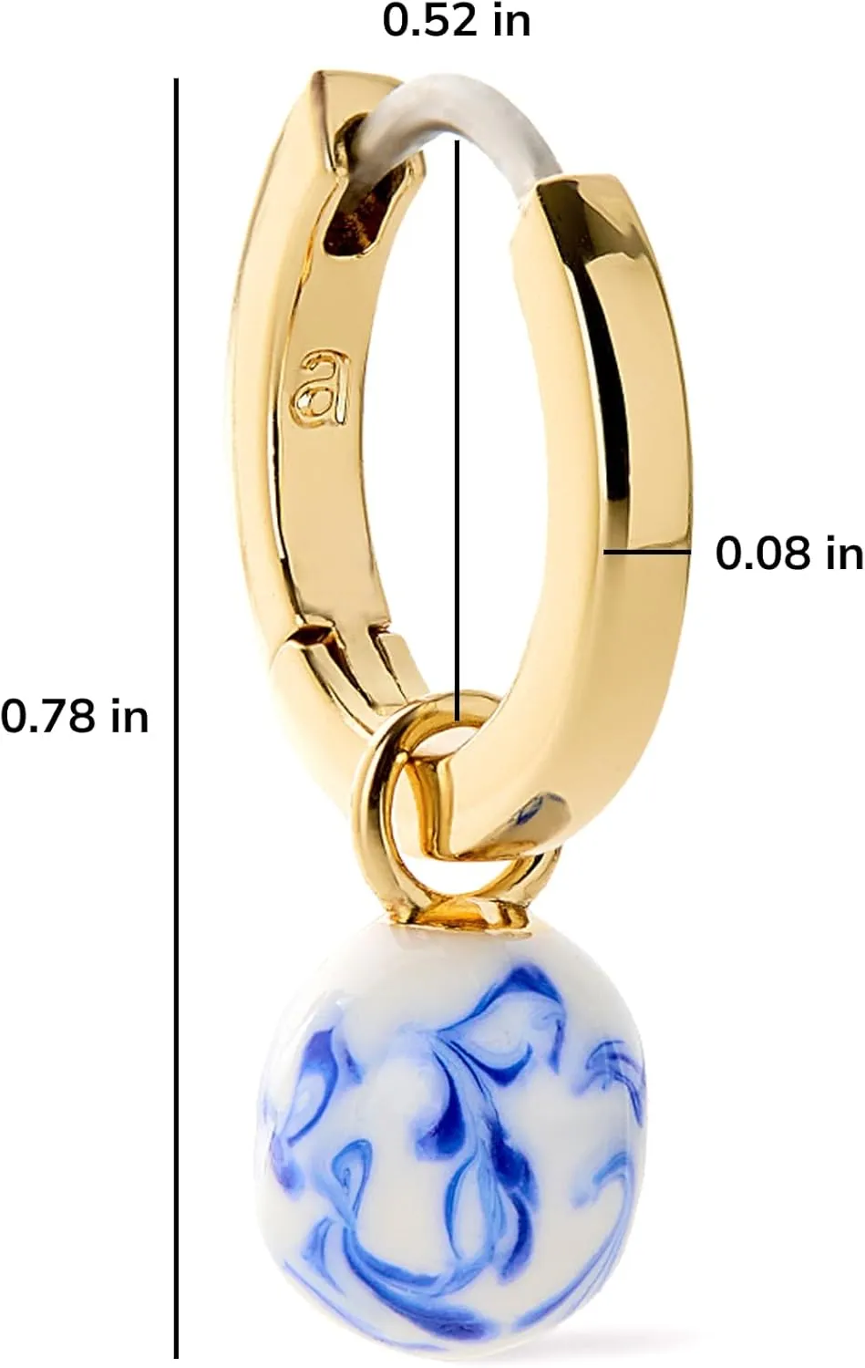 Ana Luisa Frida Pearl Jewelry Huggie Hoops - Medium & Small 14K Gold Plated & Silver Rhodium Plated Drop Hoop Earrings with Freshwater Pearls - 2-in-1 Hypoallergenic Water-Resistant, Tarnish-Free Hoop