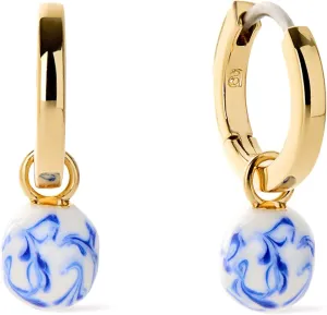 Ana Luisa Frida Pearl Jewelry Huggie Hoops - Medium & Small 14K Gold Plated & Silver Rhodium Plated Drop Hoop Earrings with Freshwater Pearls - 2-in-1 Hypoallergenic Water-Resistant, Tarnish-Free Hoop