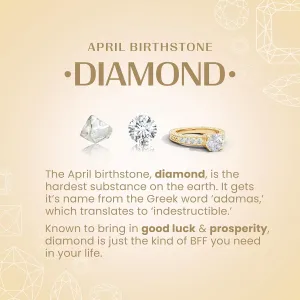 ANGARA Lab Grown Prong-Set Double Diamond Loop Earrings in 14K Solid Gold/Platinum | April Birthstone, Birthday, Engagement, Anniversary, Wedding Jewelry Gift for Women