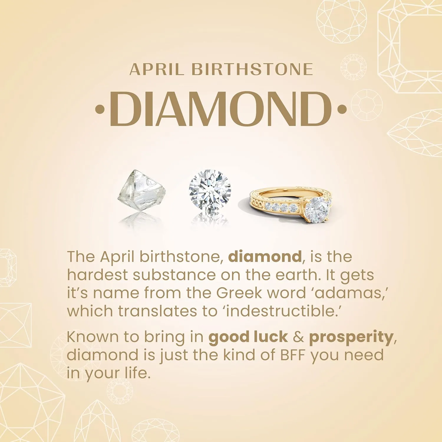 ANGARA Prong-Set Round Lab Grown Diamond Three Stone Stud Earrings in 14K Solid Gold/Platinum | April Birthstone, Birthday, Engagement, Anniversary, Wedding Jewelry Gift for Women