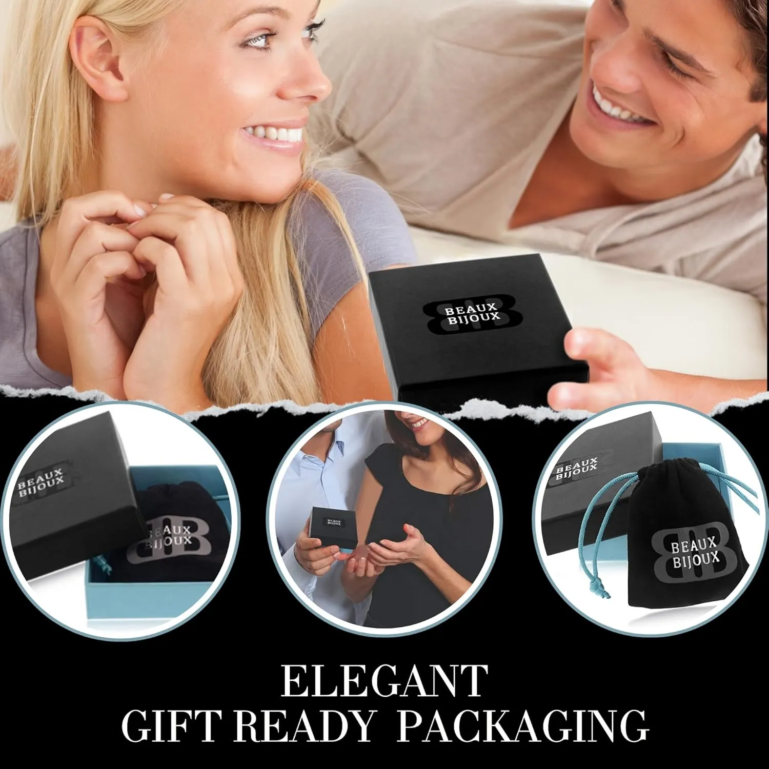 Beaux Bijoux Real Diamond Rings for Women in Sterling Silver - Engagement, Promise Anniversary, Genuine Fine Diamond Rings in Multiple Shapes and Styles
