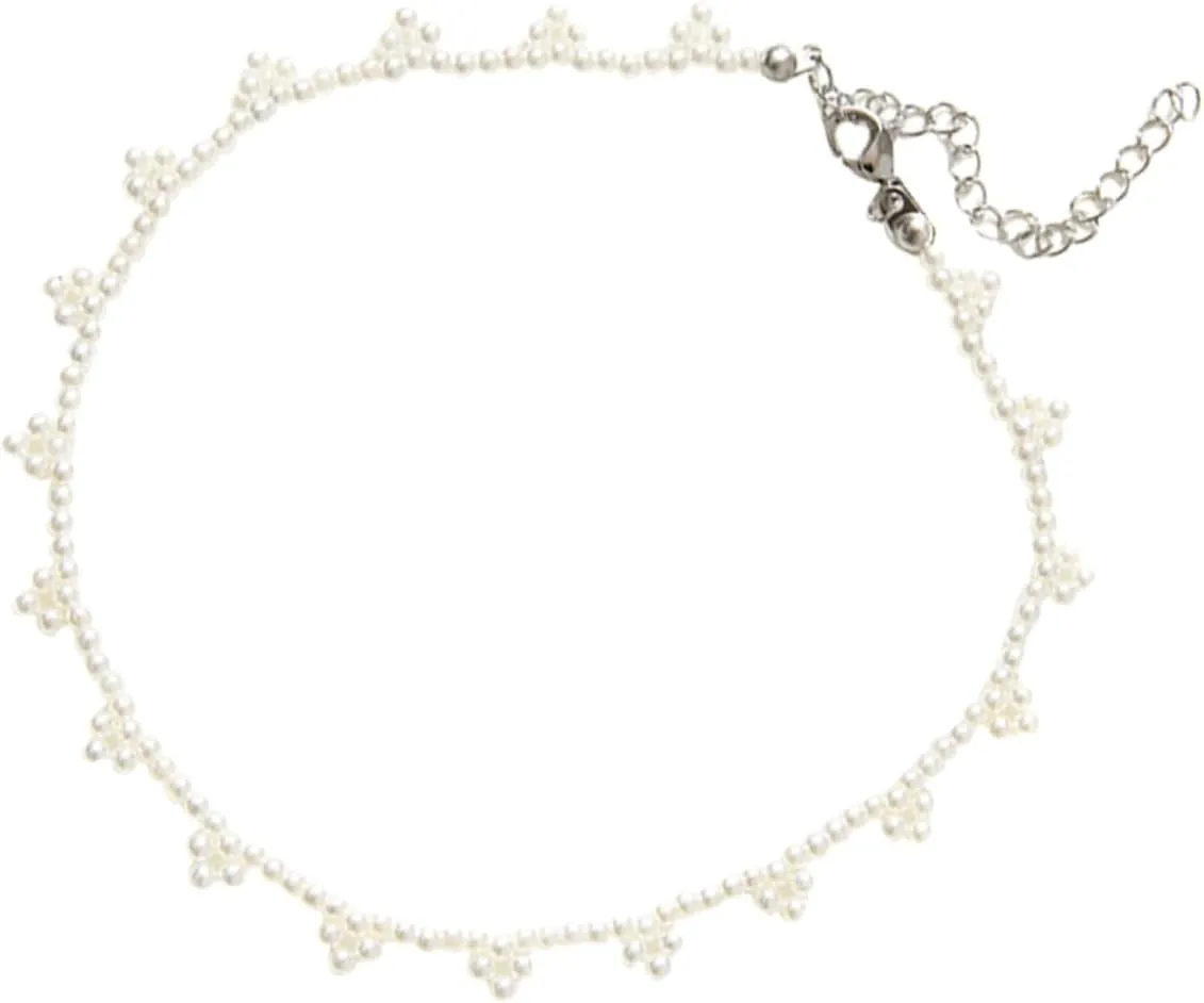 BESPORTBLE Pearl Necklace Elegant Clavicular Chain for Parties Imitation Pearl Choker for Brides and Lightweight Durable Jewelry present