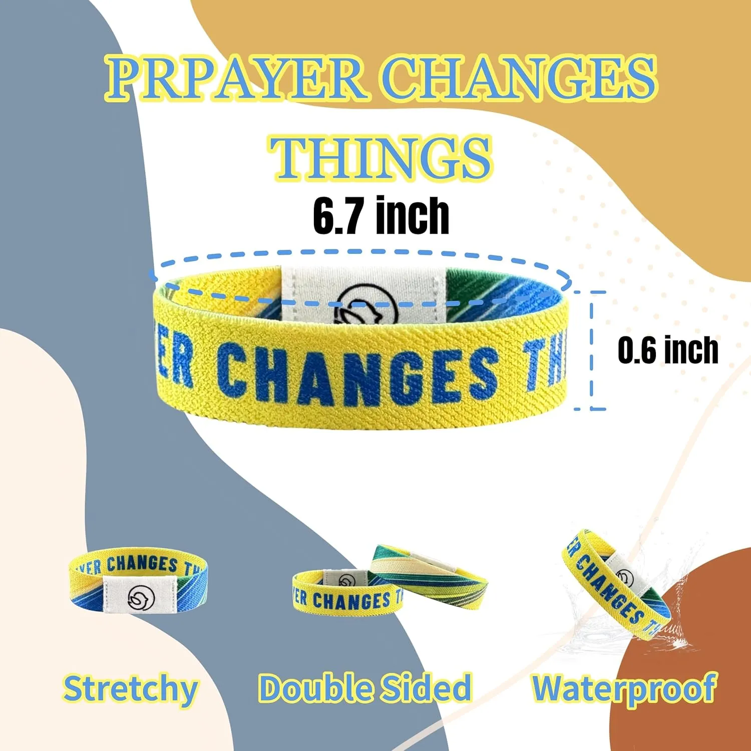 Bible Verse Bracelets, Christian Bracelet With NFC Scripture Bracelets, Inspirational Daily Bible Verse Bracelet, God Jesus Religious Gifts for Women Men Teens