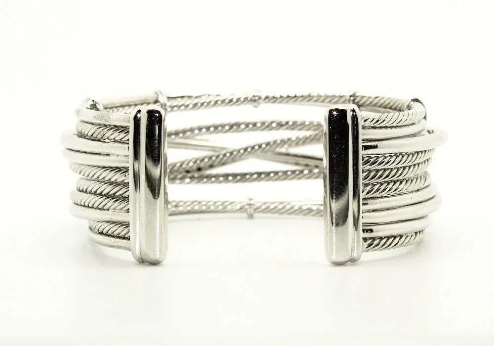 Black Diamond Intertwined Bangle