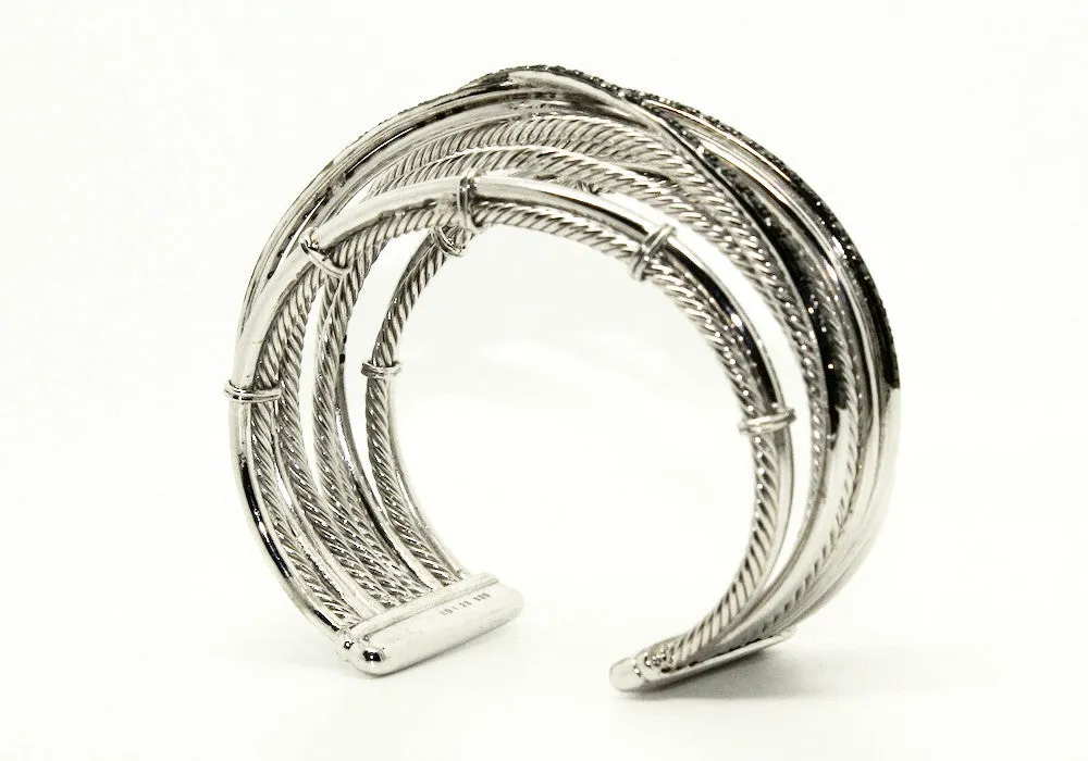 Black Diamond Intertwined Bangle