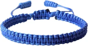 Blue Friendship Bracelets for Women  Handmade Adjustable String Bracelets, Beaded and Braided Cord, Celebrating Friendship and Good Luck, Perfect for Gifts