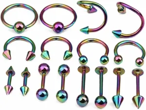 Body Jewelry Nose Earrings Navel Barbell Piercing Nose Rings Hoop Pierced Earrings Butterfly Earrings