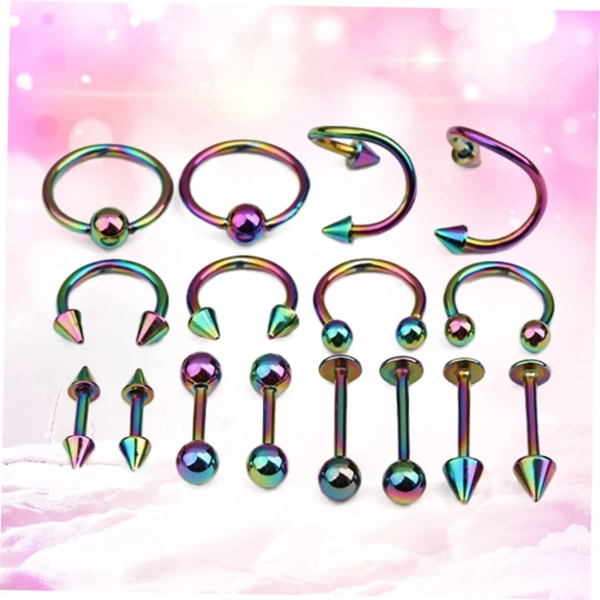 Body Jewelry Nose Earrings Navel Barbell Piercing Nose Rings Hoop Pierced Earrings Butterfly Earrings