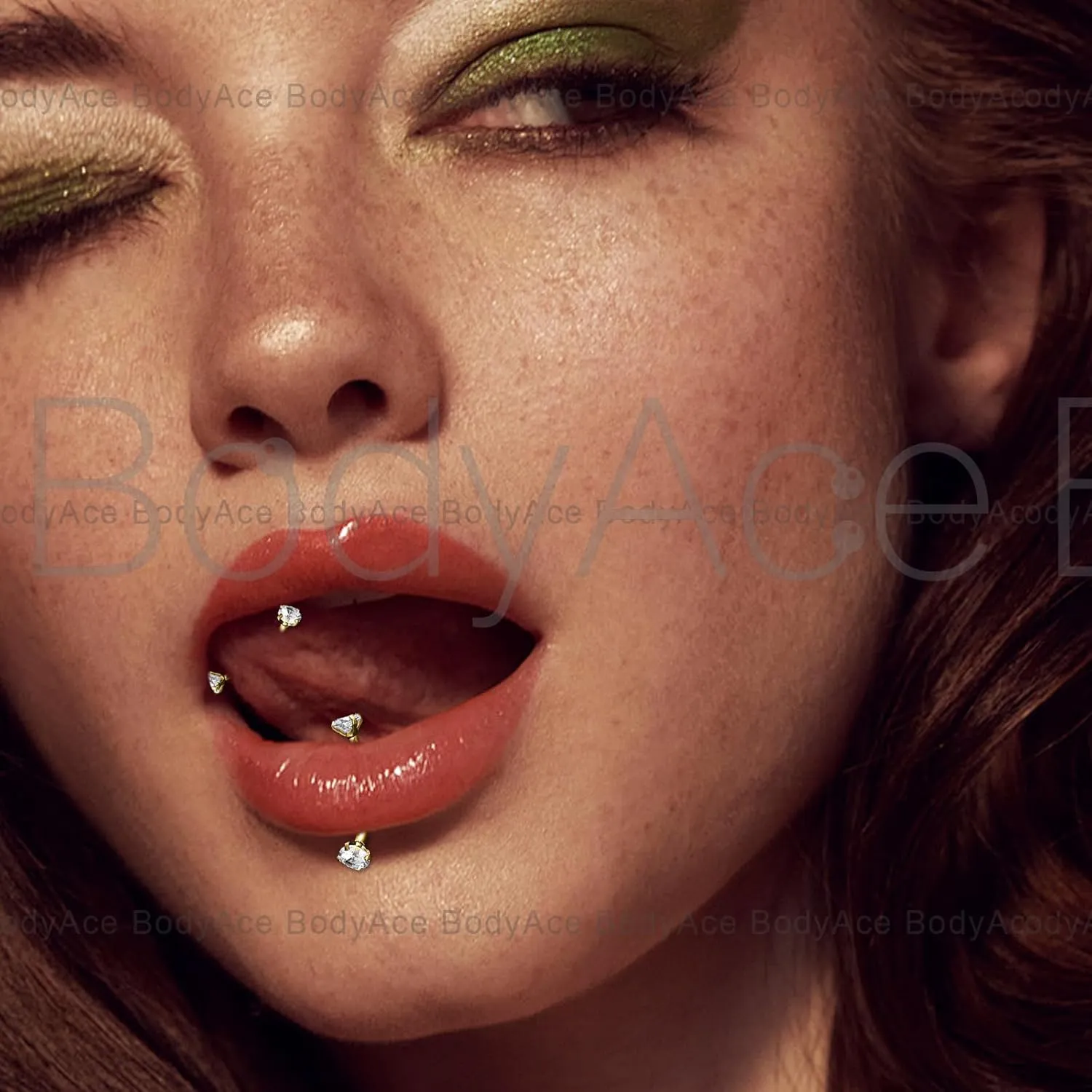 BodyAce 14G Surgical Steel Body Jewelry, 14G Belly Button Rings Gold Curved Navel Barbells, Silver Snake Eyes Piercings for Tongue Conch Eyebrow Rings