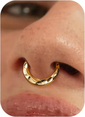 BodyBonita Septum Rings 16G - 316L Stainless Steel Nose Rings Hoops for Women Septum Piercing Jewelry 8mm 10mm
