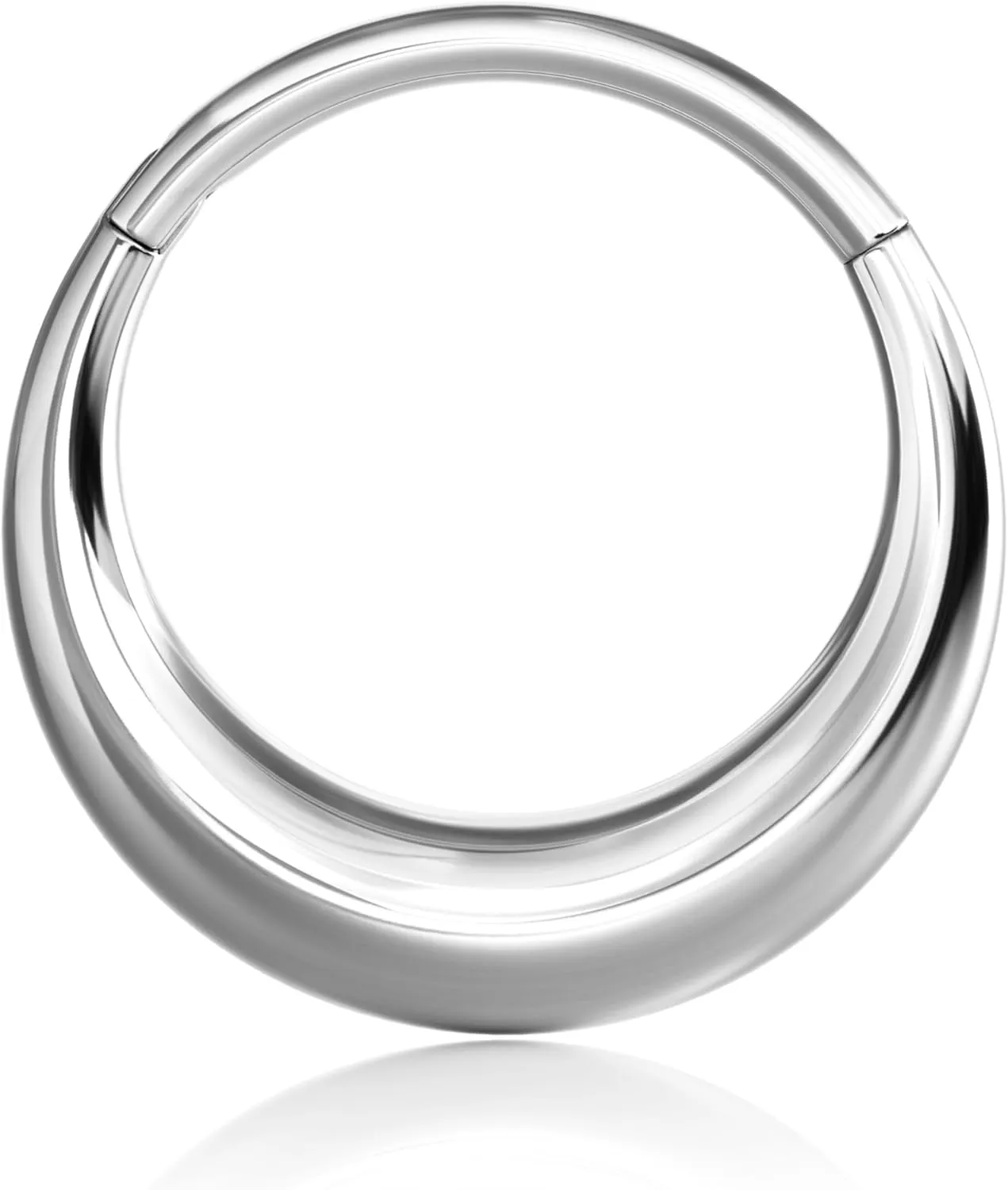 BodyBonita Titanium Septum Rings 16G - G23 Titanium Nose Ring Hoops for Men Women Septum Piercing Jewelry 8 mm 10 mm