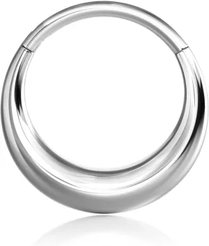 BodyBonita Titanium Septum Rings 16G - G23 Titanium Nose Ring Hoops for Men Women Septum Piercing Jewelry 8 mm 10 mm