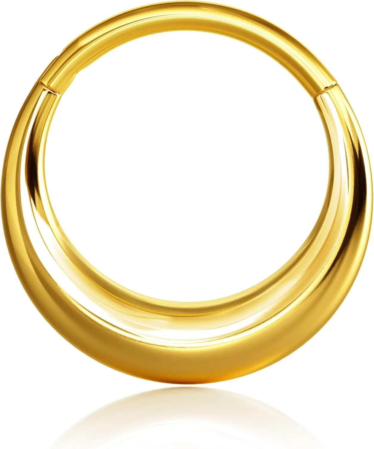 BodyBonita Titanium Septum Rings 16G - G23 Titanium Nose Ring Hoops for Men Women Septum Piercing Jewelry 8 mm 10 mm