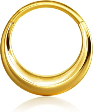 BodyBonita Titanium Septum Rings 16G - G23 Titanium Nose Ring Hoops for Men Women Septum Piercing Jewelry 8 mm 10 mm