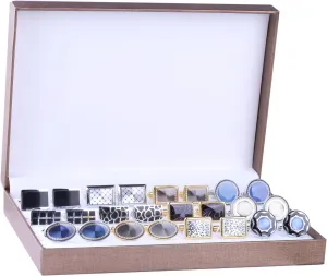 BodyJ4You 12 Pairs Cufflinks for Men Set - Father's Day Gifts for Men - Cuff Links Black Suit Tuxedo Shirt Wedding Business Groom Formal - Elegant Box Jewelry Set