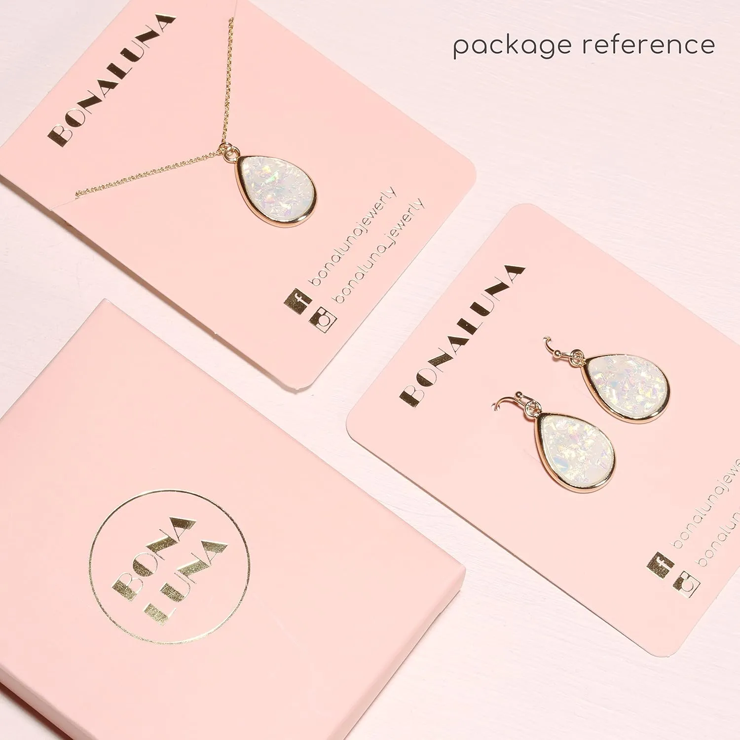 Bohemian Wood And Marble Effect Pentagon Shaped Drop Statement Earrings