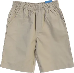 Boys All Elastic Waist Pull up Shorts Navy Khaki Black Hunter Green Blue