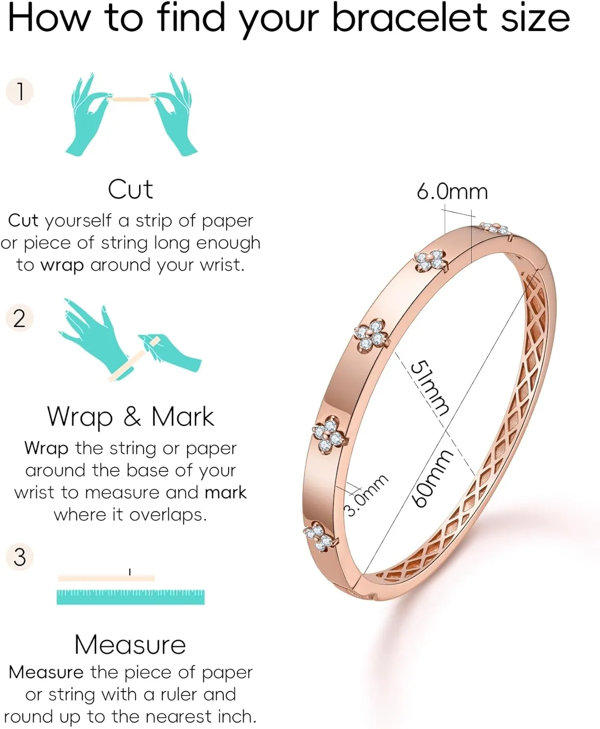 Clover Emerald/Moissanite Bracelets for Women Gifts | Premium Emerald and Moissanite (D Clolor VVS1 Clarity 3EX Cut) | S925 Sterling Silver Plated 18K Gold Stackable Non Tarnish