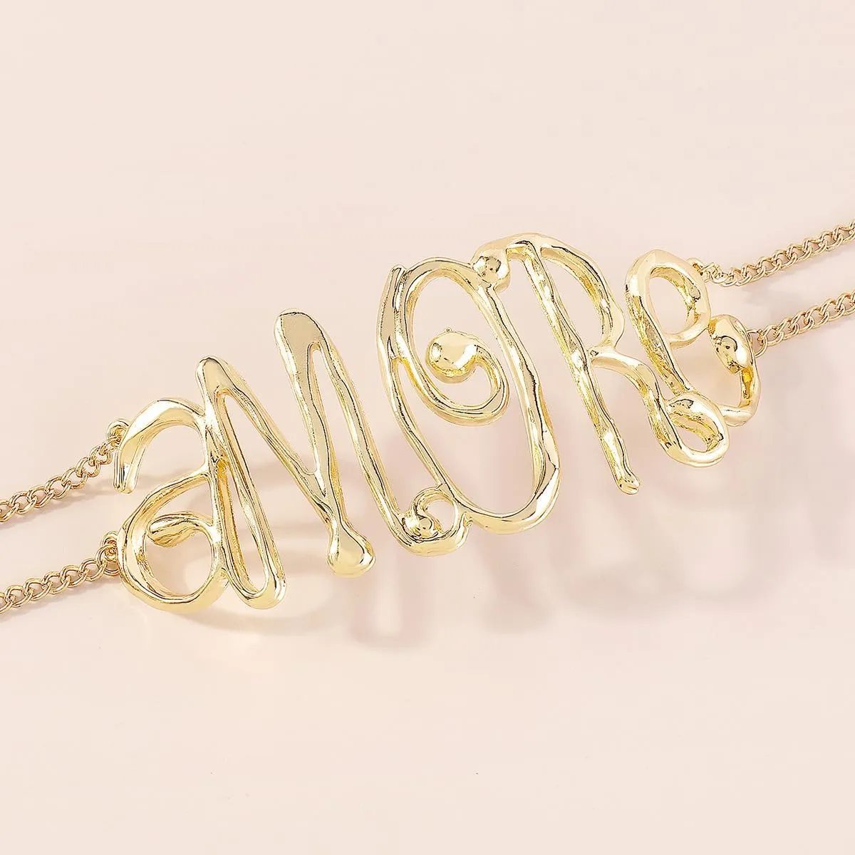 COLORFUL BLING Hip Hop Love Choker Necklace for Women Punk Chunky Gold Plated Love Heart Letter Collar Necklace Statement Jewelry Birthday Gifts
