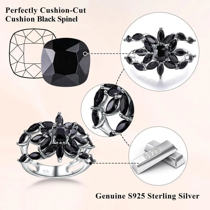 Colorful Leaf Wide Band Ring 925 Sterling Silver Gold Plated Flower Cocktail Statement Rings for Women Girls Size 6 to 10