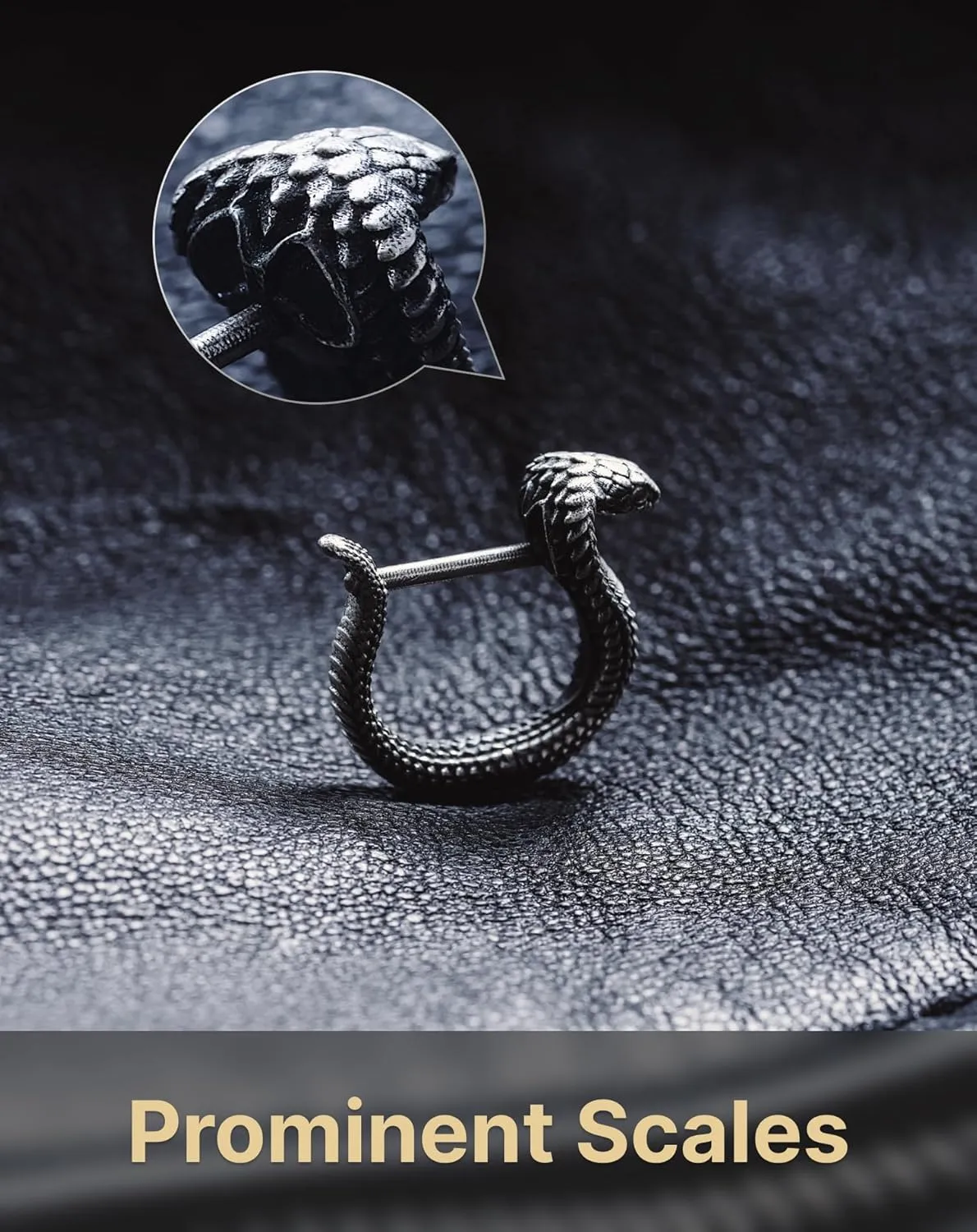COPPERTIST.WU Cobra Snake Earrings Dainty Huggie Hoop Earrings Hypoallergenic Earrings Jewelry Gift for Women Men(925 Sterling Silver/Gold Vermeil)