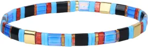 CQUAN CHI Tila Bead Bracelet Women Strand Bracelet Flat Bead Bracelet Handmade Stack Friendship Bracelet 07H