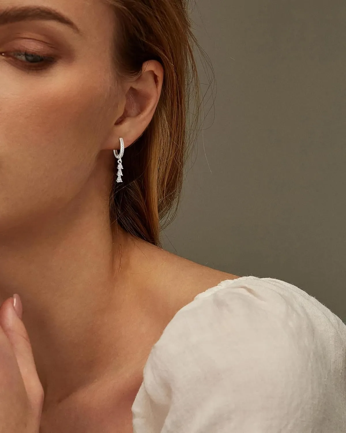 Dainty Small Dangle Earrings - 14K Gold Plated Minimalism Huggie & Trendy Drop Earrings for Gift